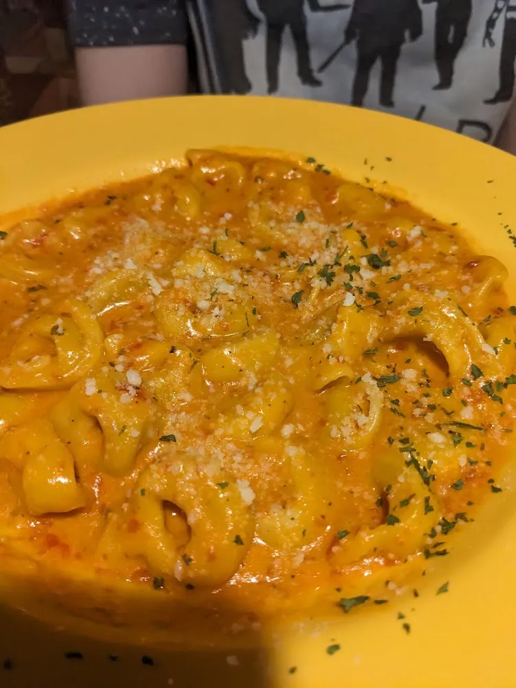 Tortellini and Orange Sauce